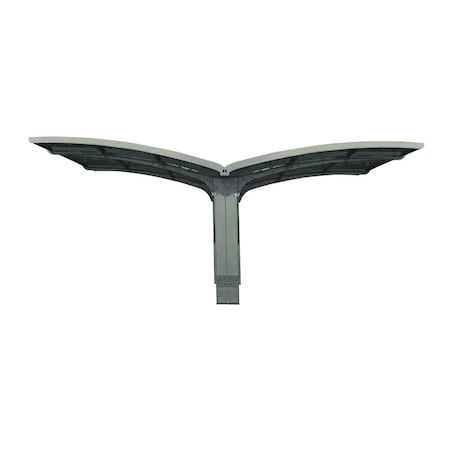 Palram - Canopia  Arizona Double Breeze Wings Carport  Gray - 19 x 16 x 9 in. HG9102